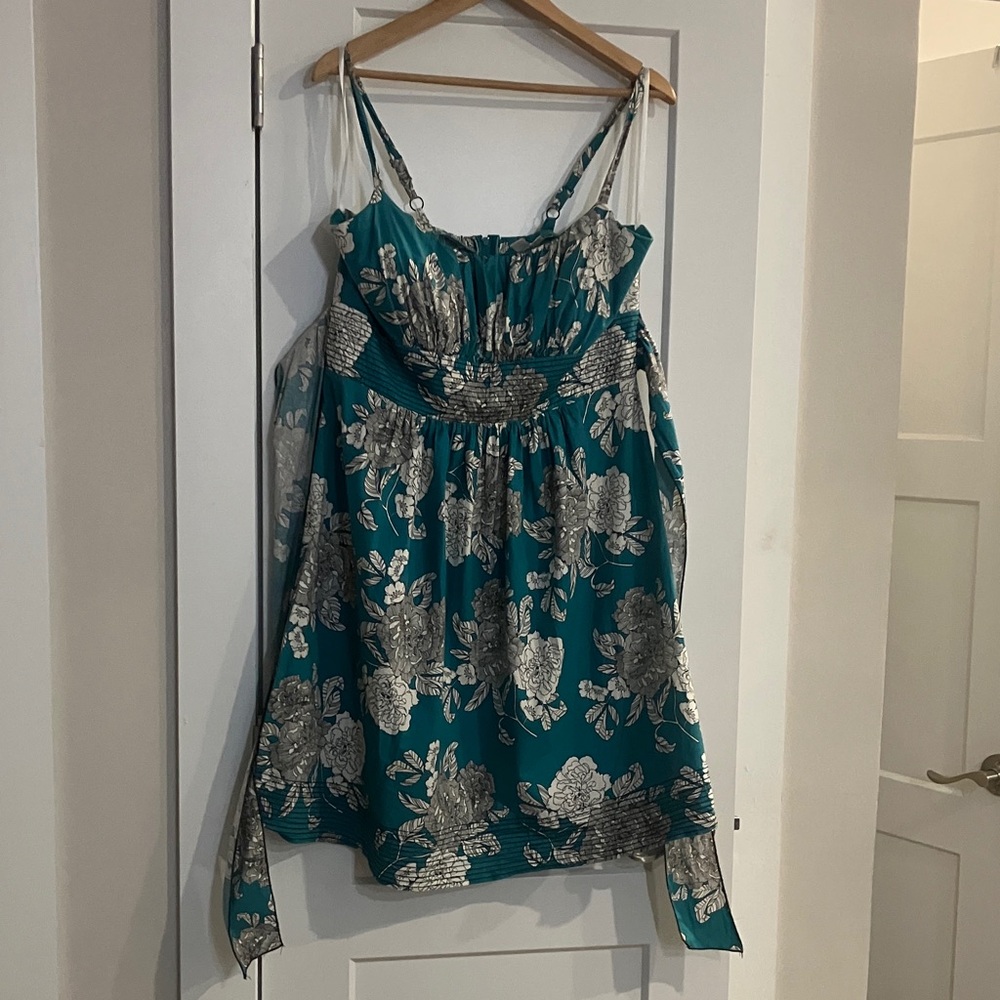 dressbarn Teal Floral dress